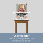 Chicco Stack Hi-Lo 6-in-1 Multi-Use Convertible High Chair, Reclines for Babies and Toddlers, Easy-Clean Baby High Chair Booster Toddler Seat Combo | Tide/Blue/Green