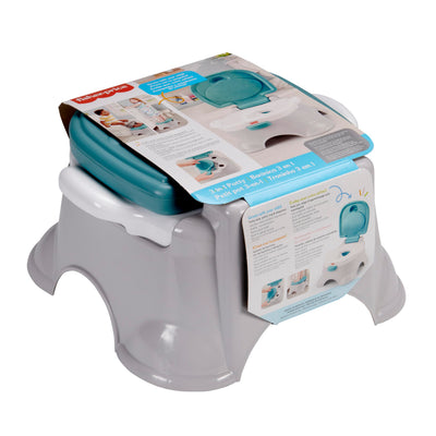 Fisher-Price™ 3-in-1 Toddler Toilet Training Potty Chair and Step Stool, with Removable Toilet Ring