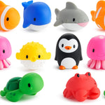 Munchkin Bath Toy Squirts, Ocean Sea Animal | 9 Months and Up | 16 Pack | For Babies and Toddlers