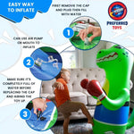 Inflatable Dinosaur Punching Bag for Kids – Bop Bag for Toddlers and Children Ages 3-14 – 47" Blow Up Toy with Bounce-Back Action – Fill Base with Sand or Water