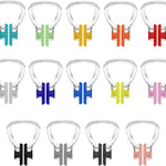 Swimming Nose Clip, 14 Packs Swim Nose Plugs with Waterproof Silica Gel for Kids (Age 7+) and Adults, Multi-Color
