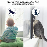 Matenf Childproof Door Lever Lock (2 Pack) Prevents Toddlers Pets From Opening Doors, Door Handle Lock for Babyproofing, Durable Safe ABS Material Strong Adhesive, No Drill Tool Needed Easy to Install