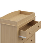 Graco Noah 3 Drawer Changing Table Dresser (Driftwood) – GREENGUARD Gold Certified Baby Dresser with Changing Table Top, Baby Changing Table Dresser, Includes Interlocking Drawer System