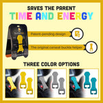 Bucklebee Easy Car Seat Buckle Release Aid for Children Unbuckle Car Seat Release Tool - Car Seat Button Pusher - Car Seat Opener for Nails - Car Seat Buckle Release Tool (1 Pack Gray)