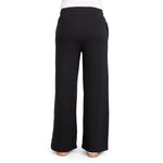 Motherhood Maternity Women's Under The Belly Wide Leg Pregnancy Lounge Sweatpants with Drawstring, Black, Large