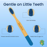 MeeRoh Kids Bamboo Toothbrush 4 Pack – Ultra Soft Bristles for Toddlers & Children Ages 3–8 – Kids Toothbrush Eco-Friendly Bamboo Handle – Multi-Color