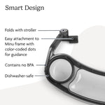 UPPAbaby Snack Tray for Minu V3 Stroller – Tray + Cup Holder - Quick Attachment - Dishwasher Safe - Folds with Stroller