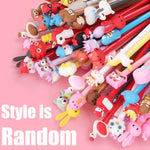 Muiyaneq 30Pcs Cute Cartoon Gel Black Ink Pens,Random Kawaii Writing Pens,Assorted Styles Pens for School Office Home Student Kids Present