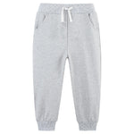 Avsead Toddler Girls Sweatpants Joggers Pants,Kids Cotton 4 Pack Athletic Sweat Pant Clothes Jogging Outfits Trousers with Pocket 5t Black/Hot Pink/Grey/Pink