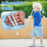 VICAMB 3PCS Unisex Baby Shorts,Toddler Cotton Pull on Shorts with Drawstring,Infant Solid Short Elastic Waist Comfy Short