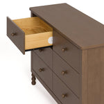 Storkcraft Rio 6 Drawer Dresser (Hazelnut) – GREENGUARD Gold Certified, Wood Dresser for Bedroom, Kids & Nursery Storage Chest, Safety Interlocking Drawers, Pre-Installed Tracks, Kids Chest