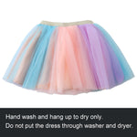 Jastore Girls Layered Rainbow Tutu Skirt Dance Dress Ruffle Tiered Clubwear(Pink+Purple,0-24 Months)