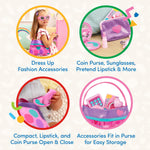 Battat- Play Circle- Makeup & Beauty Set – Dress Up Fashion Accessories – Pretend Play- Toys For Kids- Princess Purse Set- 3 years +