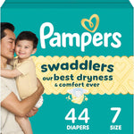 Pampers Swaddlers Diapers, Size 5 (20-37 lbs), 132 Count, Absorbent, Keeps Baby Dry and Comfortable, Skin Safe Disposable Baby Diaper (Packaging May Vary)
