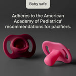 Tommee Tippee Ultra-Light StayPut Pacifier, One-Piece Silicone Design, 0-6m, 4 Pack