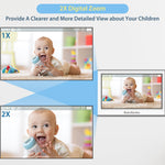 Baby Monitor with Camera and Audio, 4.3'' Video Baby Monitor No WiFi with 1000ft Long Range and 30-Hour Battery, Remote Pan-Tilt-Zoom, Night Vision, ECO Mode, 2-Way Talk