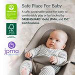 UPPAbaby Mira Bouncer Bundle, Includes Mira 2-in-1 Bouncer and Wonder Wheel Toy Bar, Seat Grows with Your Baby, Folds Flat, Sensory Entertainment – Charlie (Sand Mélange)