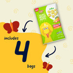 Earth's Best Organic Kids Snacks, Sesame Street Toddler Snacks, Organic Veggie Puffs, Gluten Free Snacks for Kids 2 Years and Older, Original, 1.55 oz Bag (Pack of 4)