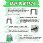 Couch Swag Play Panel for Childrens Foam Sofa Kids Couch (Car Wash)