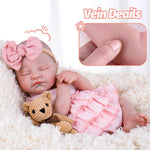Aori Reborn Baby Dolls Girl 20'' Realistic Sleeping Newborn - Lifelike Poseable Vinyl Baby Doll with Feeding & Outfit Set - Weighted Body for Cuddling, Gift for Collectors & Kids 3+