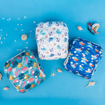 Babygoal Baby & Toddler Boys&Girls Swim Diapers, Reusable Adjustable Washable One Size Fits 6M-3T Gifts and Swimming Lessons 3 Pack 3ZSD26