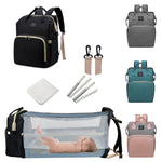 ANWTOTU Diaper Bag with Changing Station,Diaper Bag Backpack,7 in 1 Travel Baby Diaper Bag,Mommy Bag With USB Charging Port (Black)