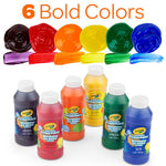 Crayola Washable Finger Paints (6ct), Toddler Paint Set, Nontoxic Finger Paint for Kids, Arts & Crafts Supplies for Toddlers, Easter Basket Stuffer & Gifts [Amazon Exclusive]