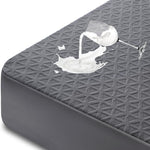 Premium 100% Waterproof Mattress Protector Queen Size, Breathable Bed Cover 3D Air Fabric Cooling Mattress Pad Cover Smooth Soft Noiseless Washable, 8''-21'' Deep Pocket (White)