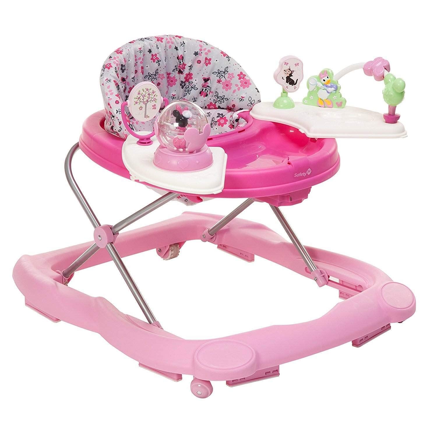 Disney Baby Minnie Mouse Baby Walkers and Activity Center with Music and Lights, Garden Delight