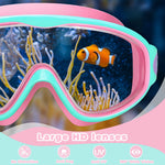 Keary 2 Pack Swim Goggles for Kids 6-14 8-14 Kids Swimming Goggles Age 3-15 4-7 4-16 8-12 For Boys Girls Youth Toddler Children Pool Water Goggle Anti Fog UV Protection Clear Wide View Waterproof