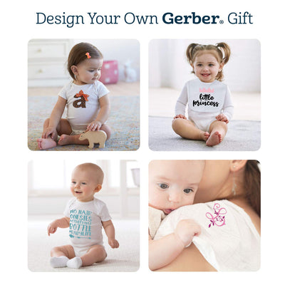 Gerber Baby 5-Pack Solid Onesies Bodysuits, White, Preemie