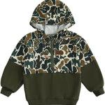 Fernvia Toddler Baby Boy Clothes Camouflage Half Zip-up Long Sleeve Hoodies Sweatshirt Casual Pullover for Kids boys