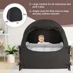 BORNA Pop Up Baby Sleeping Pod Tent, Full Size Crib and Pack N Play Travel Crib Blackout Cover, Breathable Sleep Tent Blocks 96%+ Light for Baby Best Sleeping and Napping