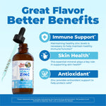 MaryRuth's Organic Liquid Zinc Supplement for Kids & Adults | Immune Support | Skin Health | Antioxidant | Cellular Metabolism | Zinc Sulfate | Vegan | Non-GMO | Sugar Free | Gluten Free | 4 oz