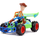 Jada Toys Jada Disney Pixar Toy Story 4 Turbo Buggy W/Woody Radio Control Vehicle, 2.4 Ghz, 1: 24