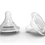 Avima Easy Grip Anti Colic Baby Bottles, BPA Free, 8 oz. Wide Neck with Medium Flow Silicone Nipples, Pink (Pack of 3)