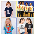 Custom Toddler T-Shirts | Baby Boys and Girls Personalized Design Your Own Shirts with Digital Printing (Grey)