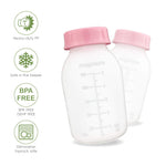 Maymom Breast Pump Bottle Compatible With Medela Pump in Style MaxFlow Pro Pro+, Freestyle, Swing Maxi Pump, Breastshields; Compatible with Ameda Mya Joy, Finesse and Purely Yours Pumps; 8pc/pk