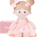 Soft Baby Doll Toys (12''), My First Baby Rag Doll for 1 Year-Old Girl Birthday Gift, Christmas Plush Toys Gift for Toddler Kids Infants -FloraBelle(Pink)