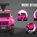 Best Ride On Cars Jeep Gladiator Ride-On Push Car Combo, Foot-to-Floor Design, Realistic and Stylish Kids Car, Honking Horn, Under-Seat Toy Storage, for Ages 18 Months - 3 Years, Pink