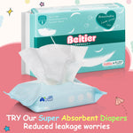 Beitier Baby Wipes, Unscented Wet Wipes 480 Count, 99.9% Water Wipes, Thick and Soft, Gentle for Sensitive Skin, Perfect for babies and adults on the go (24 Pack)