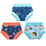 ALVABABY Swim Diapers 3pcs Baby & Toddler Reusable Waterproof Swimming Diaper for Boy's and Girl's for Swim Classes 3XBS04-3-4T
