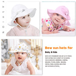 Baby Girl Sun Hat with UPF 50+ Outdoor Adjustable Beach Hat with Wide Brim Bucket Hats (12-24 Months,Purple-Stripe 1pcs)