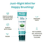 Himalaya Botanique Kids Toothpaste, Cool Mint, Fluoride-Free, Gentle, No Artificial Colors, SLS Free, Gluten Free, Cruelty Free, Vegan, Foaming, 4 Oz, 1 Pack…