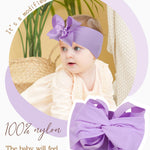 doboi 20PCS Baby Bows Baby Girl Headbands Nylon Hairbands with Ribbon Bow Handmade Elastic Baby Hair Bows Headbands for Baby Girls Newborns Infants Toddlers and Kids