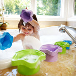 Green Toys Stacking Cups, Purple/Blue/Green - 6 Piece Motor Skills, Building, Stacking Toy Set. Safe for Babies and Toddlers. Dishwasher Safe, Recycled Plastic, Made in USA.