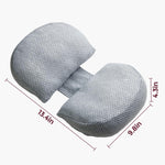 Momcozy Portable Pregnancy Pillow – W Shaped Maternity Support for Side Sleepers, Adjustable Travel Wedge Pillow for Back, Belly, and Hip Relief, Ideal for Pregnant Women, Deep Grey