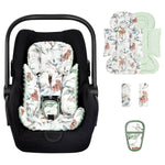 TANOFAR Infant Car Seat Head Support, Soft Baby Carseat Head & Body Support, Elephant Baby Car Seat Insert Cushion for Newborn Boys