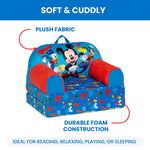 Delta Children - Mickey Mouse Cozee Buddy Flip-Out Kids Chair, Blue