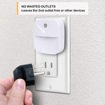 Uigos LED Night Light, Warm White Nightlight, Dusk-to-Dawn Sensor, Bedroom, Bathroom, Kitchen, Hallway, Stairs, Energy Efficient, Compact, 6-Pack